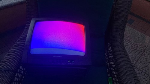 Sharp Retro CRT Television 13N-M100B - No Remote - Picture 5 of 9
