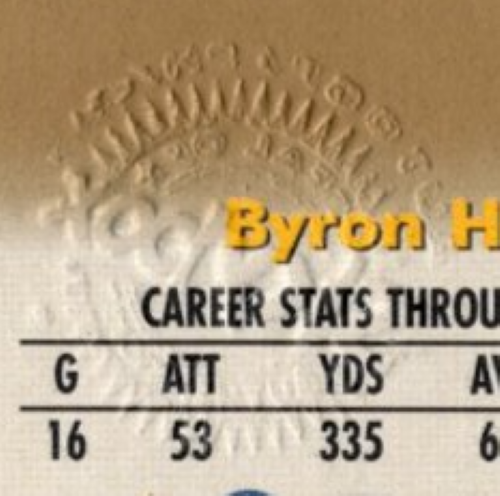 Byron Hanspard 1998 Skybox Premium Autographics REDEMPTION #35 - Picture 4 of 4