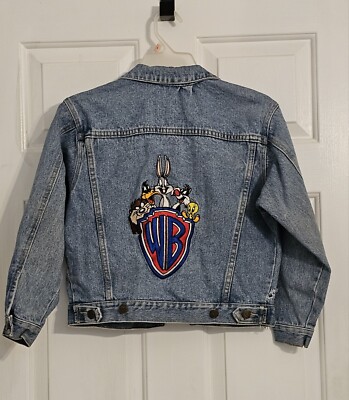 90s USA製　ACME CLOTHING バックスバニー スタジャン 古着 春早割 90s 古着 スタジャン バックスバニー CLOTHING ACME USA