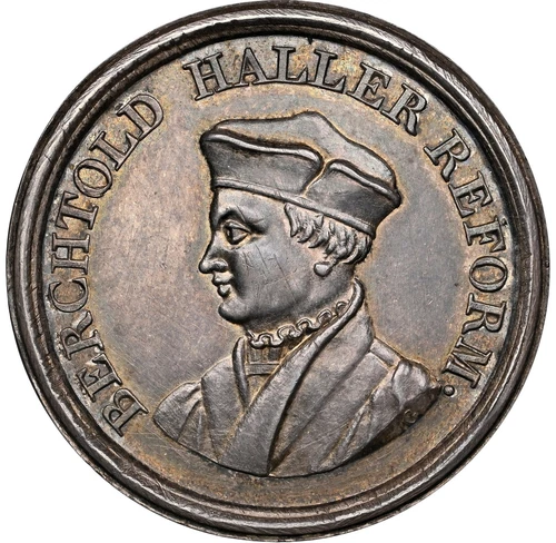Switzerland -  1828 "300th Anniversary Reformation " Silver Medal - NGC AU58