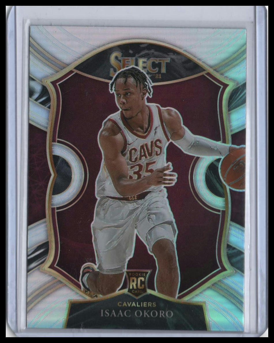 2020-21 Panini Select Isaac Okoro Silver Prizms #65 Rookie