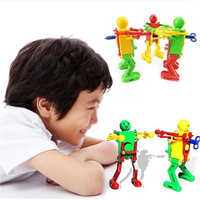 Dancing Robot Toy Plastic Clockwork Spring Wind Up Dancing Robot Kids Funny Gift