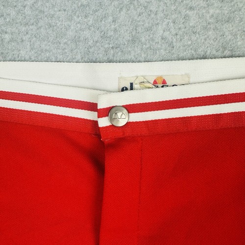 Ellesse VTG 80's Tennis Shorts Size 30" Red With Zip Fly Made In Italy Dress Up - Picture 6 of 8