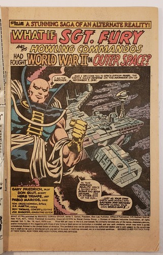 What If Vol 1 #14 1979 Sgt. Fury Fought WWII in Outer Space Herb Trimpe - Bild 3 von 5