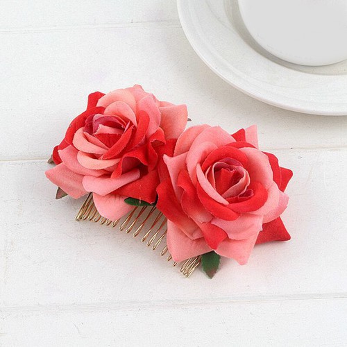 Artificial Flower Comb Hairpin Hair Clips Wedding Bridal Accessories Headwear G✔ - Picture 8 of 25