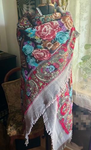 Alfredo Pauly Couture Deluxe edel,Poncho,gestepptes Tuch,warm,Schal,Cape Fransen - Bild 2 von 23