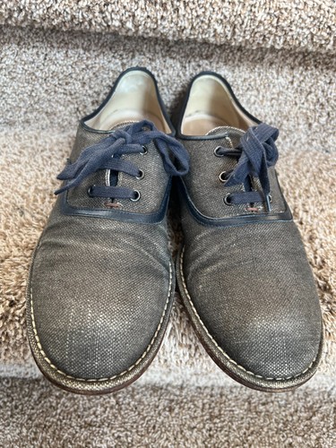 Bottega Veneta Canvas Brown Round-Toes Lace-Up Oxfords. Size US 12.5/ EU 45.5 . - Picture 2 of 14
