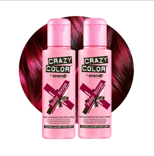 2 x CRAZY COLOR Semi-Permanent Conditioning Hair Dye Colour Cream Tint100ml*NEW* - Picture 10 of 50