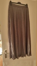 BNWT ZARA WOMAN Wrinkle Effect MIDI/Maxi Satin Skirt Grey XS-S oversized Peasant