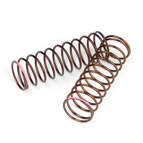 Tekno RC Shock Spring Set (rear, 1.3x11.25, 2.4lb/in, 63mm, pink) (2pcs) - Picture 1 of 1