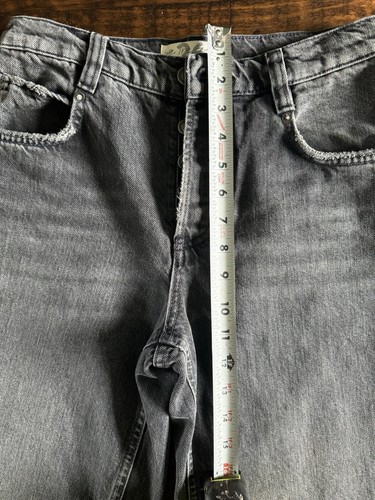 Free People We The Free Wide Leg Jeans Womens 26 Black Casual Boho Hipster NWT - Picture 6 of 7