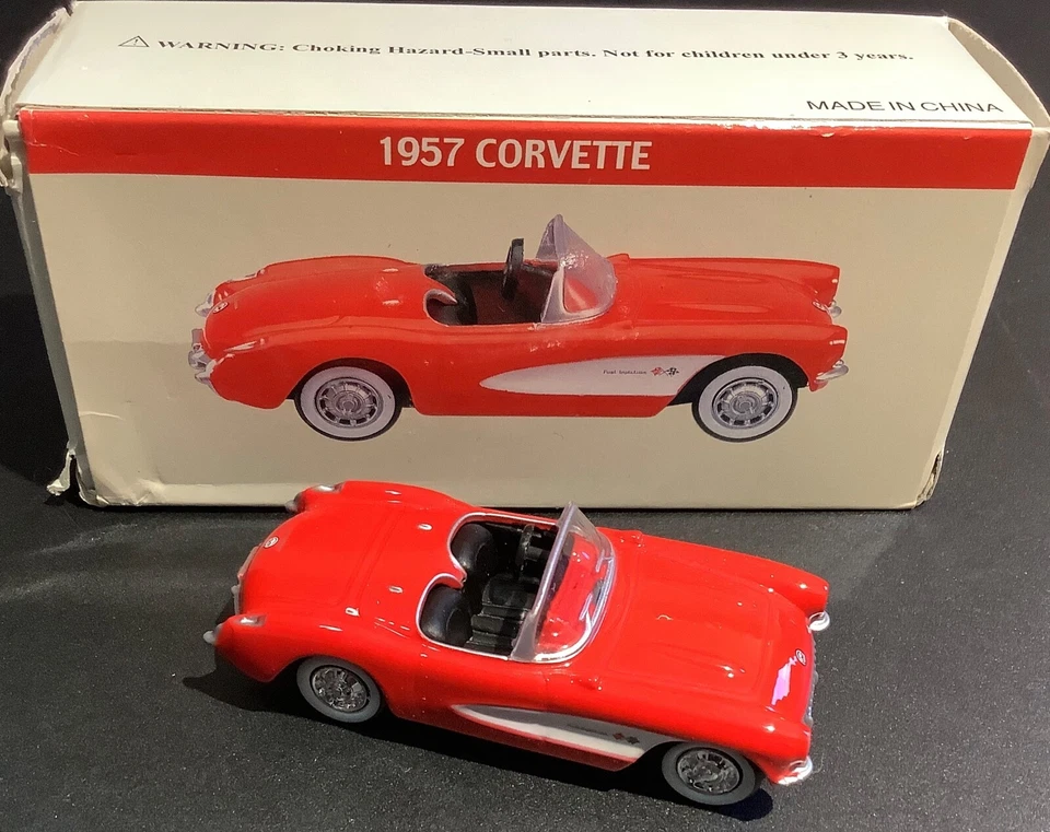 1957 Corvette 1/64 Scale Chevrolet C1 Vette Red & White High Speed Products MFG. - Image 2 of 4