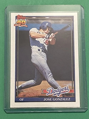 1991 Topps Baseball Card #279 Jose Gonzalez  Dodgers