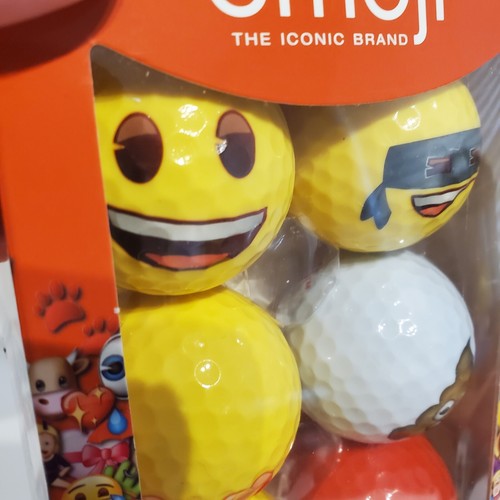 Emoji Palline da Golf Ufficiali Novità Divertenti Confezione da 6 Multicolore - Foto 18 di 23