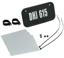 Hardline ATV Black Aluminum License Plate Kit (2342B)