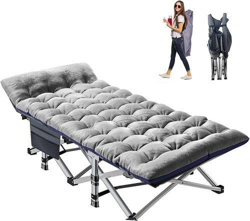 Rollaway Guest Bed Folding Cot With Mattress Pillow Supports to 440lbs For Adult - Picture 17 of 22