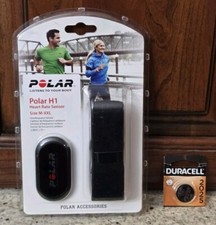 NEW SEALED Polar H1 Heart Rate Sensor - Black 92043528 With Strap SIZE M-XXL