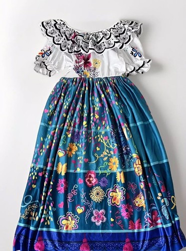 Encanto Prinzessin Mirabel Kostüm Handtasche Brille Ohrringe Halloween Verkleiden 9/10
