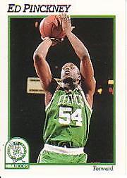 1991-92 Hoops Boston Celtics Basketball Card #16 Ed Pinckney