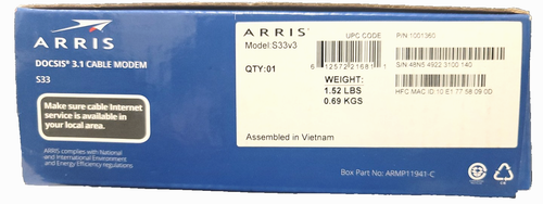ARRIS S33 2.5 Gbps Ethernet Port - White - NEW/OPEN BOX - FREE SHIPPING - Photo 5/5