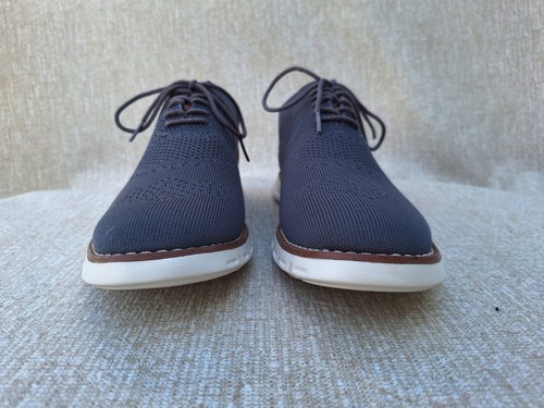 Nuevo sin etiquetas Zapatos de vestir Oxford con cordones tejidos Nautica Wrenwood para hombre talla 13 gris ligero - Imagen 4 de 9