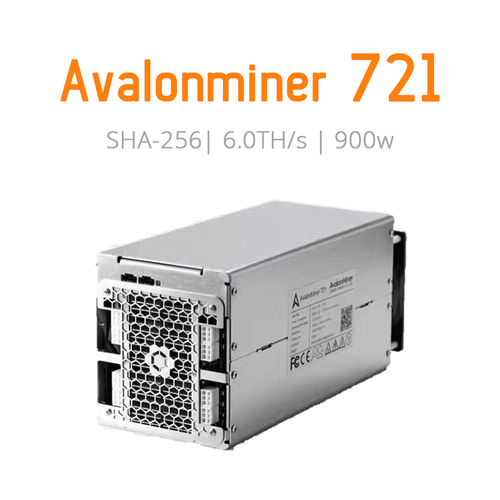 Avalon 721 Bitcoin Asic Miner Solo & Pool 6 TH/s SHA-256 BTC BTH DGB LCC NMC SYS