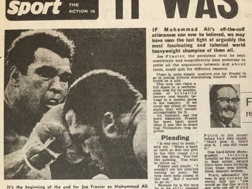 "PÓSTER/PERIÓDICO 2 PÁGINAS 1975: ALI DERROTATS FRAZIER EN ""THRILLER EN MANILA""" - Imagen 9 de 12