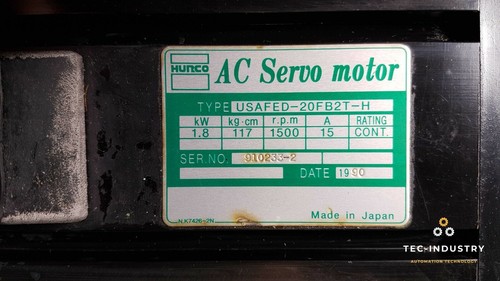 Servomotor Hurco / Yaskawa CA Servomotor, USAFED-20FB2T-H, 1500 r.p.m, 1,8 kW - Imagen 2 de 9
