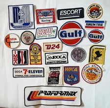 Automotive Racing Embroidered Patches - SCCA, Gulf, Budweiser & More YOU CHOOSE!