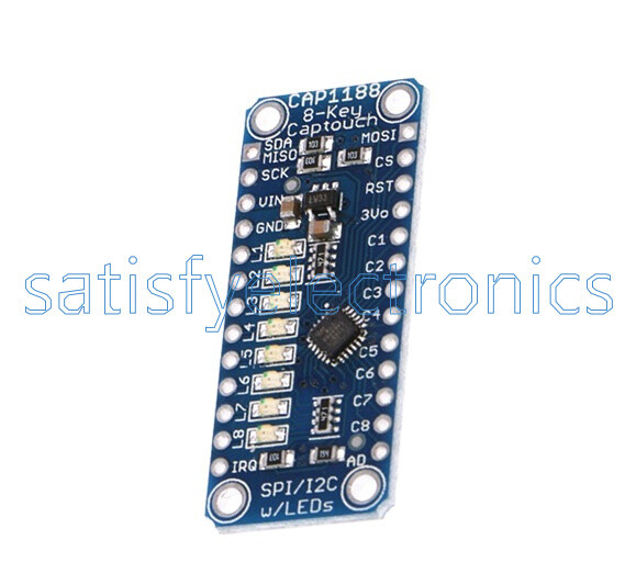 CAP1188 8 Key Capacitive Touch Sensor Module SPI I2C Captouch LED For ...