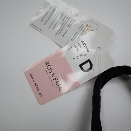 NEW Antonia Balconette Lined Bra from Anita Rosa Faia 34 DBlack Lace Pink Sexy - Picture 9 of 12