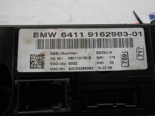 08 bmw 328i climate control unit 64119162983 9162983 ic# 52038 RB0268 - Foto 3 di 4
