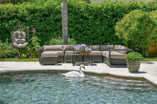 New All Weather Backyard Sectional Seating Outdoor Garden Patio Furniture Set - Picture 3 of 10