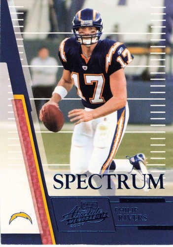 2007 Playoff Absolute #146 Philip Rivers Spectrum blau #/250 Ladegeräte