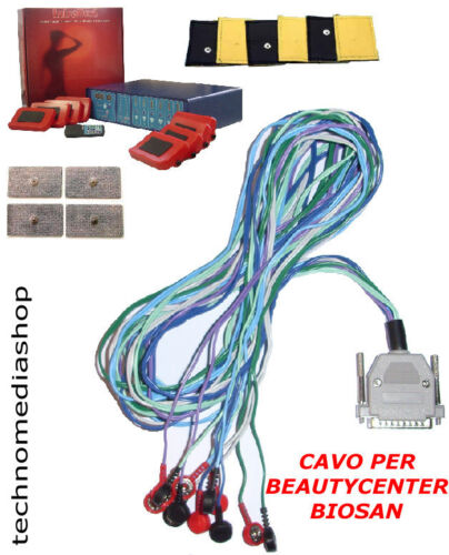 Btd Biosan Beauty Center Electroestimulador Cables Hilo Repuesto X Electrodos - Zdjęcie 1 z 1