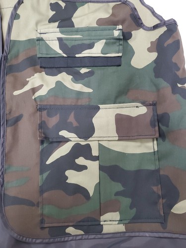 Northwest Territory Woodland Camo Quilted Hunting Vest XL Lightweight - Picture 4 of 12