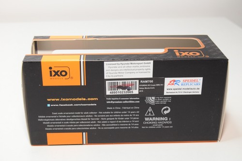 B24 1:43 IXO RAM700 HYUNDAI i20 COUPE WRC #11 RALLYE MONTE-CARLO 2019 MIB - Foto 17 di 18