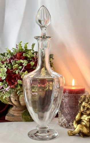 Baccarat Decanter Capri (Optic) 13.5” With Stopper Vintage Blown Glass * - Picture 5 of 13
