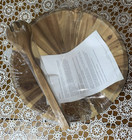 Large Wooden Serving Bowl With Utensils Salad Bowl Fruit Bowl NEW SEALED 15.75"