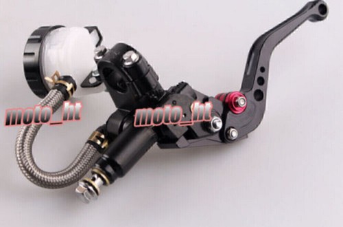 For Sport Street Bike From 125cc-400cc Motor Master Cylinder Brake Clutch Levers - Foto 3 di 7