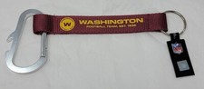 Washington Commanders NFL Carabiner Lanyard Team Keychain Key Tag Bottle Opener