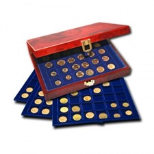 Coin Display Box "Premium" Burlwood
