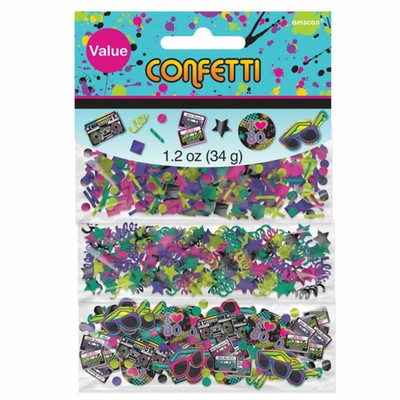 1980s Party Table Confetti Disco Music Party Table Decorations I