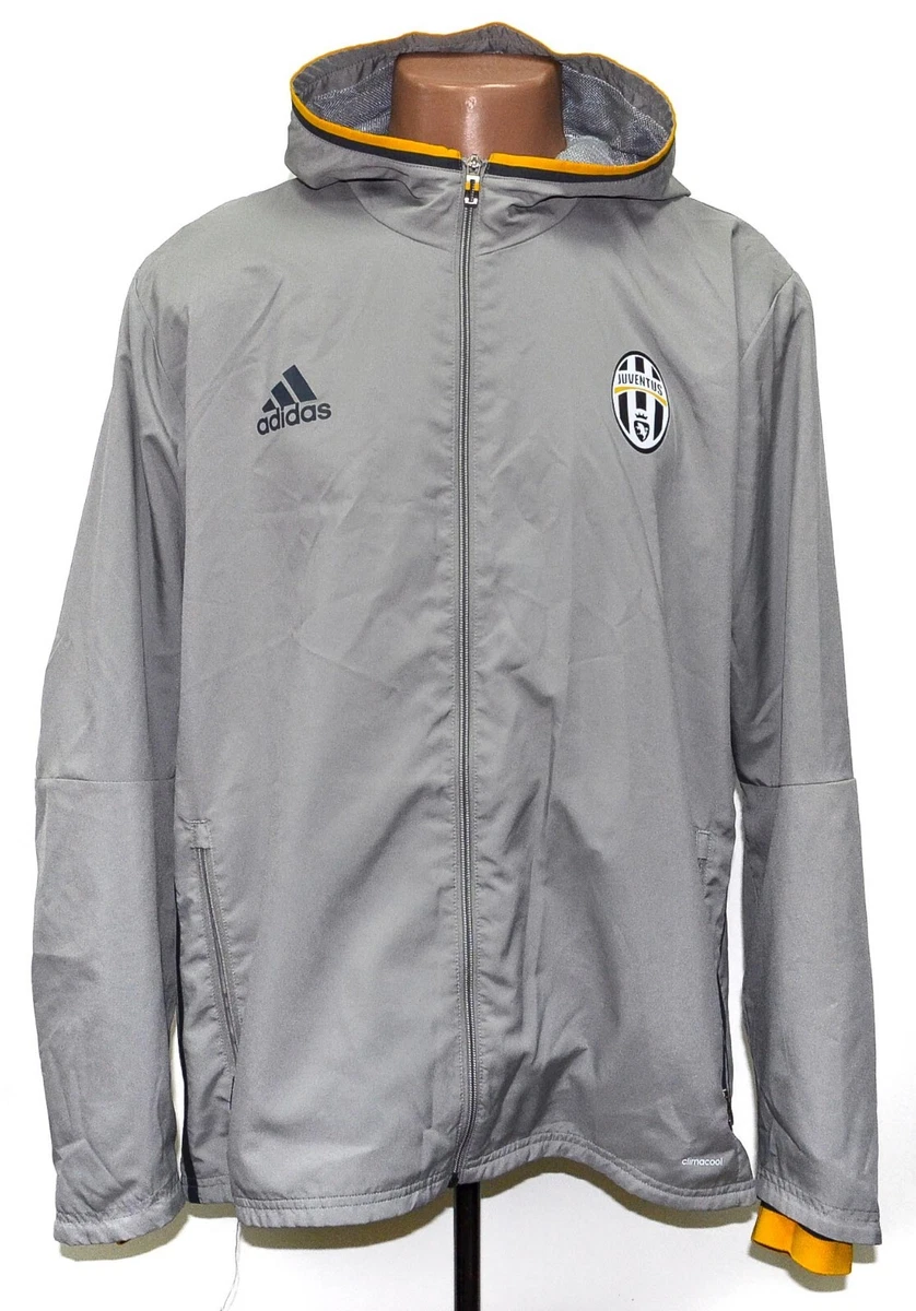 JUVENTUS 2016 2017 TRAINING FOOTBALL HOODED JACKET JERSEY ADIDAS SIZE XL ADULT