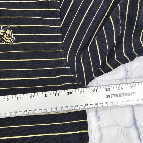 UCF CENTRAL FLORIDA KNIGHTS Vantage MENS SIZE L Golf Polo VINTAGE Black Gold - Picture 5 of 10