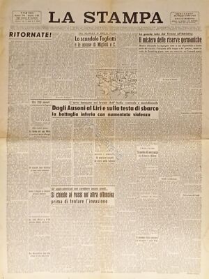 Quotidiano - La Stampa N.145 - 1944 Dagli Ausoni al Liri e sulla testa di sbarco