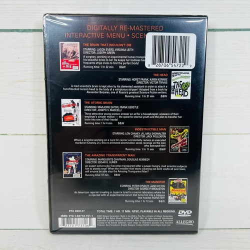 Brains That Wouldnt Die Collection (2 DVD Set,2012) NEW and Sealed,FREE Shipping - Picture 2 of 2