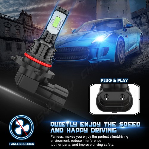 For Chevy Trailblazer 2002-09 8000K Combo 9005 9006 880 LED Headlight Fog Bulbs - Bild 6 von 12