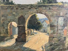 French School Architecture Art Roman Landscape Post-Impressionist