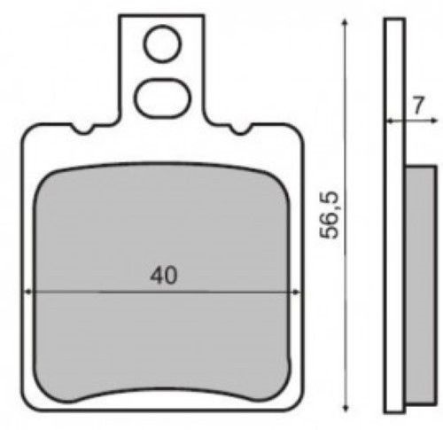 Pair Brake Pads Rear Ducati Supermono 550 1994 RMS 225100010 - Bild 1 von 1